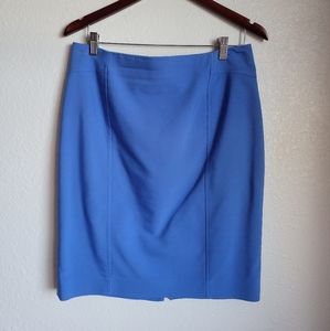 Ann Taylor Blue Career Pencil Skirt
